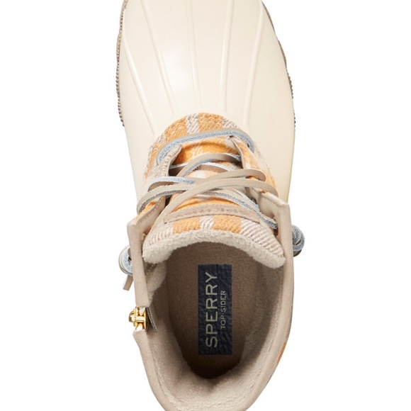 Sperry Women's Saltwater Wool Plaid Duck Boots - Picture 3 of 10